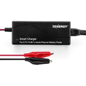 Tenergy TLP-4000 Universal 1A Smart Charger for Li-Ion/Polymer Battery Packs with PCB (3.7V-14.8V 1-4 Cell)