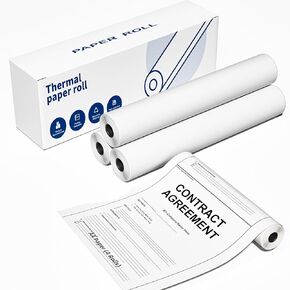 8.5" x 11",4 Rolls, ItriAce M832 Portable Printer Thermal Paper, US Letter Paper, Advance Thermal Printing Thermal Paper for Documents, Study Notes,Compatible with M08F M832 Portable Printer