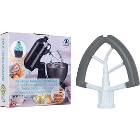 Flex Edge Beater for Kitchen Aid Tilt-Head Stand Mixer 4.5-5 Quart Kitchen Aid paddle attachment - Kitchen Aid Paddle for Mixer with Silicon Edge Bowl Scraper, Mixer Accessories & Mixer Attachments