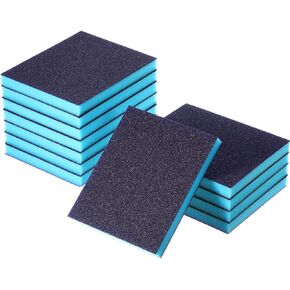 Sanding Sponge Grit Sanding Blocks, Washable and Reusable Sand Sponge Kit, 12 Pieces (Coarse Grade)