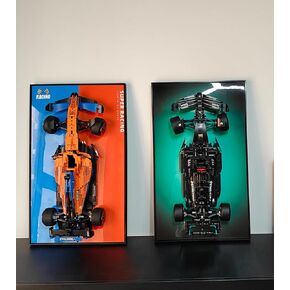 لوحة حائط عرض لسيارة Lego Technic Mercedes-AMG F1 W14 E Performance Race Car 42171 & 42141 Technic McLaren Formula 1، متوافقة مع Lego Mercedes-AMG F1، لحامل جدار سيارة Lego، لوحة الحائط فقط in Kuwait