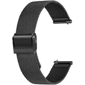 NELUMBO Stainless Steel Watch Band for Mens Women Quick Release Adjustable Watch Straps Thick Heavy Duty Metal Bracelet with Safty Clasp 16mm 18mm 20mm 22mm
