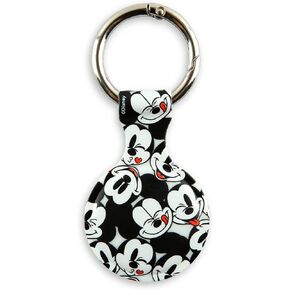 Disney Mickey Mouse Holder for Apple AirTag - Protective Tracker with Keychain for Dog, Bags, Keys - Disneyland Essentials and Holiday Gifts