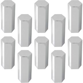 GG Grand General 10224SP Chrome Plastic Hex Flat Top Push-On