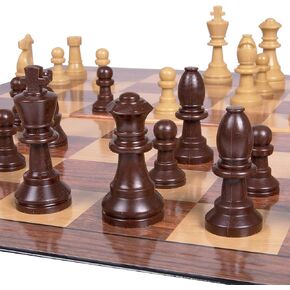 Plastic Chess Set: Premium Quality, Foldable Board with Staunton Pieces - Perfect for Travel, Kids and Adults, Suitable for Indoor & Outdoor Portable Ajedrez