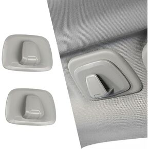 2 PCS Car Roof Hook, Multi-Functional Interior Hooks for Clothing Bag Grocery Bag Hanging Storage, Lock Design Rotary Installation, Compatible with Volvo XC60 XC40 XC90 V90 S90 (Black)