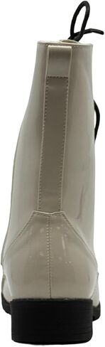 Forever Link Womens Round Toe Military Lace Up Knit Ankle Cuff Low Heel Combat Boots in Kuwait