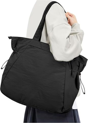 Tote Bag For Women Gym Bag Large Shoulder Bag Purses For Women Men Travel Tote Bags With Zipper Laptop Bag 15.6 Inch in Saudi Arabia