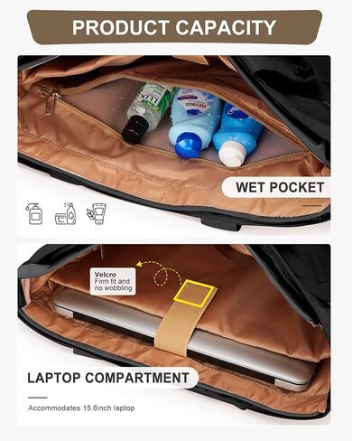 Tote Bag For Women Gym Bag Large Shoulder Bag Purses For Women Men Travel Tote Bags With Zipper Laptop Bag 15.6 Inch in Saudi Arabia