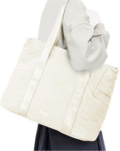 Tote Bag For Women Gym Bag Large Shoulder Bag Purses For Women Men Travel Tote Bags With Zipper Laptop Bag 15.6 Inch in Saudi Arabia