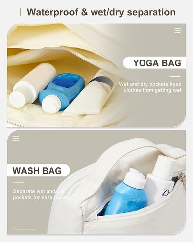 Tote Bag For Women Gym Bag Large Shoulder Bag Purses For Women Men Travel Tote Bags With Zipper Laptop Bag 15.6 Inch in Saudi Arabia