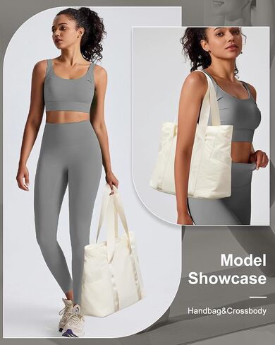 Tote Bag For Women Gym Bag Large Shoulder Bag Purses For Women Men Travel Tote Bags With Zipper Laptop Bag 15.6 Inch in Saudi Arabia