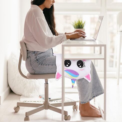 Weighted Lap Pad Animal for Kids - 5 lbs or Custom Weight up to 20lbs - 23.5x16in - Washable Weighted Lap Blanket for Kids Adults School Sleep Pal Cat - 5 LB in Saudi Arabia