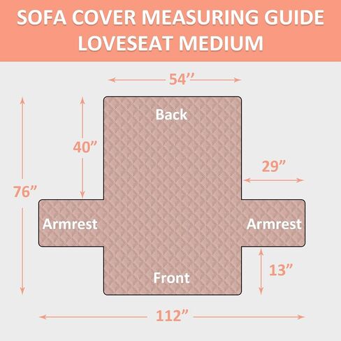 أغطية أريكة Loveseat مقاومة للماء، غطاء أريكة قابل للغسل مع أشرطة مطاطية غير قابلة للانزلاق للأطفال والكلاب والحيوانات الأليفة (مقعد صغير، أخضر رمادي/عاجي) in Saudi Arabia