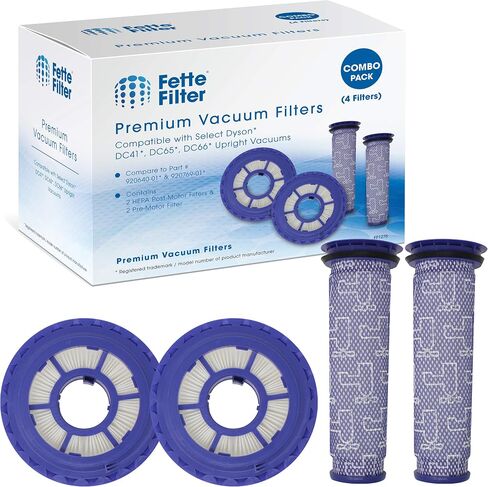 Fette Filter - Vacuum Filters HEPA Post Filter & Pre-Filters Compatible with Dyson DC41, DC65, DC66 Vacuum Cleaners, Compare to Part #920769-01 & #920640-01 (Pack of 2) in Saudi Arabia