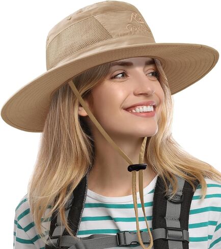 قبعات الشمس للنساء والرجال حماية من الأشعة فوق البنفسجية واسعة حافة قبعة الشمس للمشي على الشاطئ UPF50 + قبعة دلو صيفية قبعة صيد in Kuwait