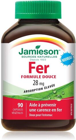 Jamieson Laboratories Gentle Iron, 28mg, 90 Count in Saudi Arabia