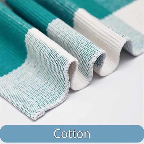 سجاد بافلو منقوش للأماكن الخارجية، مقاس 28 بوصة × 43 بوصة، سجادة منطقة داخلية وخارجية مربعة باللونين الأخضر والأبيض، سجادة طبقات لسجادة باب الترحيب، سجادة مزرعة منسوجة من القطن قابلة للغسل لديكور الشرفة الأمامية لعيد الربيع in Kuwait