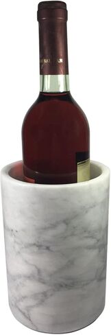 Marble Wine Cooler，Suitable for Wine Barrels or Champagne Cooler 750 ml Bottles, Ideal Gift for Wine Enthusiasts（black） in Saudi Arabia
