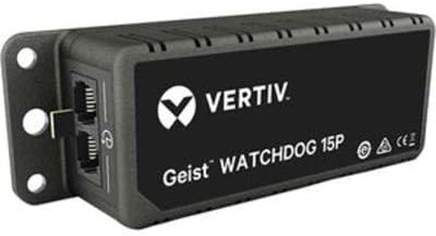 Vertiv - Watchdog 15-P Geist Environmental Monitor - Watchdog 15-P، تتضمن أجهزة استشعار لدرجة الحرارة والرطوبة ونقطة الندى على متن الطائرة، PoE. in Kuwait