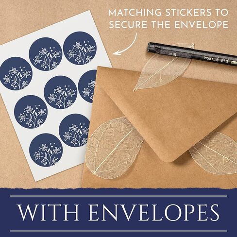 100 Navy Blue Thank You Cards with Envelopes ,Stickers & Black Ink Markers , Classy design Thank You Notes Bulk Box Set , Thank You Cards Small Business , Notelets and Envelopes Sets 4" x 6" great for Graduation, Baby Shower Thank You Cards , Wedding in Saudi Arabia