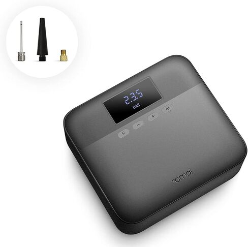 ضاغط هواء لايت 70 ماي، منفاخ إطارات محمول، مضخة هواء 12 فولت تيار مستمر للسيارات، ضاغط إلكتروني سريع، 160 رطل لكل بوصة مربعة مع مقياس الضغط in Kuwait