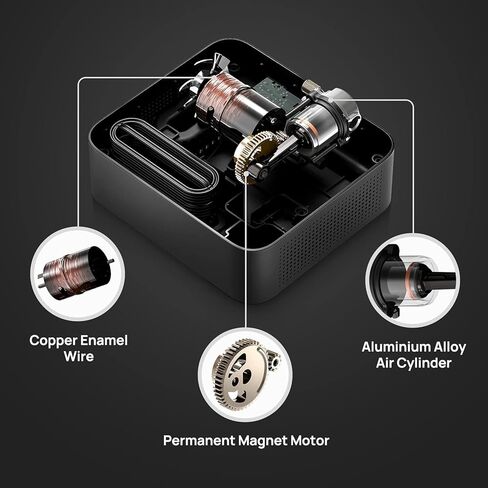 ضاغط هواء لايت 70 ماي، منفاخ إطارات محمول، مضخة هواء 12 فولت تيار مستمر للسيارات، ضاغط إلكتروني سريع، 160 رطل لكل بوصة مربعة مع مقياس الضغط in Kuwait