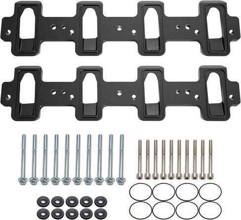 LS1 رأس أسطوانة منفذ الكاتدرائية إلى LS3 LSA ZL1 CTS-V لوحات محول مشعب السحب مستطيلة الشكل - أسود in Kuwait