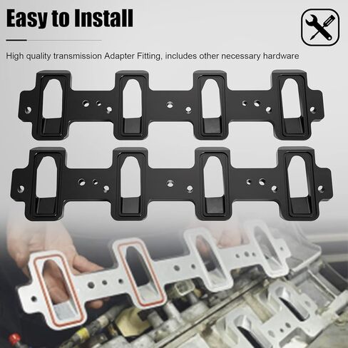 LS1 رأس أسطوانة منفذ الكاتدرائية إلى LS3 LSA ZL1 CTS-V لوحات محول مشعب السحب مستطيلة الشكل - أسود in Kuwait