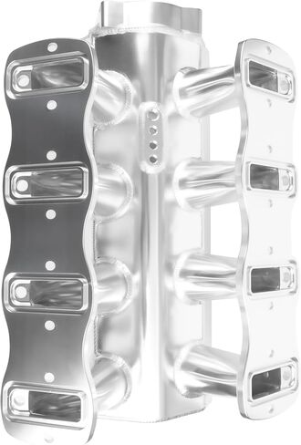 مشعب السحب LS مع مجموعة قضبان وقود جسم الخانق 102 مم لاستبدال Chevy 4.8 5.3 6.0 6.2 LS LS1 LS2 LS6 الصفائح المعدنية المصنوعة من الفضة in Saudi Arabia