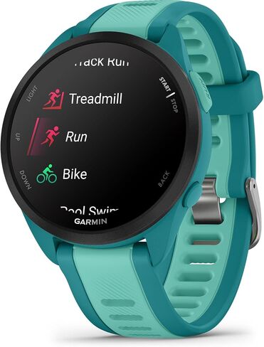Garmin Forerunner® 165, Running Smartwatch, 43mm, Black | Essential Training & Recovery Features, Built-In GPS for Distance, Pace & Speed, Garmin Coach, Daily Suggested Workouts in Saudi Arabia