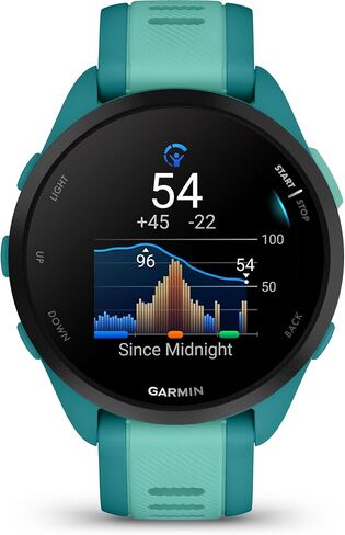 Garmin Forerunner® 165, Running Smartwatch, 43mm, Black | Essential Training & Recovery Features, Built-In GPS for Distance, Pace & Speed, Garmin Coach, Daily Suggested Workouts in Saudi Arabia