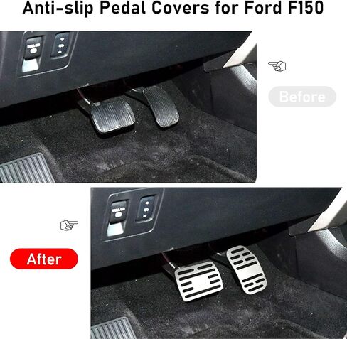 TTCR-II for F150 Pedal Covers 2009-2014, for F-150 Gas Pedal Covers and F150 Brake Pedal Pads, for 2009-2014 F-150 Racing Pedal Plates (Automatic, 2Pcs) in Saudi Arabia