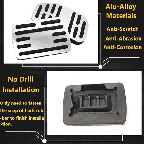 TTCR-II for F150 Pedal Covers 2009-2014, for F-150 Gas Pedal Covers and F150 Brake Pedal Pads, for 2009-2014 F-150 Racing Pedal Plates (Automatic, 2Pcs) in Saudi Arabia