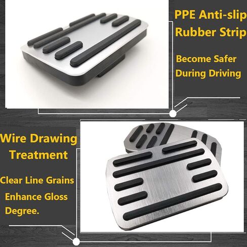 TTCR-II for F150 Pedal Covers 2009-2014, for F-150 Gas Pedal Covers and F150 Brake Pedal Pads, for 2009-2014 F-150 Racing Pedal Plates (Automatic, 2Pcs) in Saudi Arabia