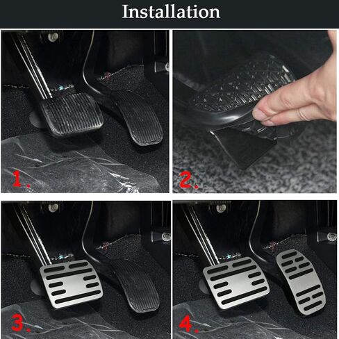 TTCR-II for F150 Pedal Covers 2009-2014, for F-150 Gas Pedal Covers and F150 Brake Pedal Pads, for 2009-2014 F-150 Racing Pedal Plates (Automatic, 2Pcs) in Saudi Arabia