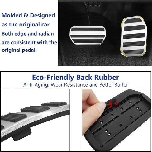 TTCR-II لأغطية دواسات F150 2009-2014، لأغطية دواسات الغاز F-150 ومنصات دواسة الفرامل F150، لألواح دواسات السباق 2009-2014 F-150 (تلقائي، قطعتان) in Saudi Arabia