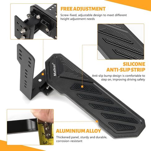 Maiker Dead Pedal Left Side Foot Rest Kick Panel Compatible With 2007-2023 Jeep Wrangler JK JL Gladiator JT 4XE in Saudi Arabia