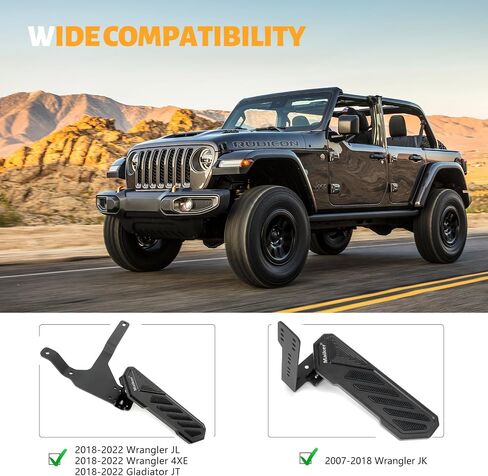 Maiker Dead Pedal Left Side Foot Rest Kick Panel Compatible With 2007-2023 Jeep Wrangler JK JL Gladiator JT 4XE in Saudi Arabia