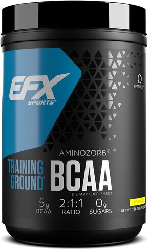 ملعب التدريب الرياضي EFX BCAA | مكمل أحماض أمينية مستقر تمامًا وقابل للذوبان بدرجة عالية | قبل التمرين أو أثناءه أو بعده | خالي من السكر | 500 جرام (فراولة خوخ) in Kuwait
