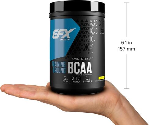 ملعب التدريب الرياضي EFX BCAA | مكمل أحماض أمينية مستقر تمامًا وقابل للذوبان بدرجة عالية | قبل التمرين أو أثناءه أو بعده | خالي من السكر | 500 جرام (فراولة خوخ) in Kuwait