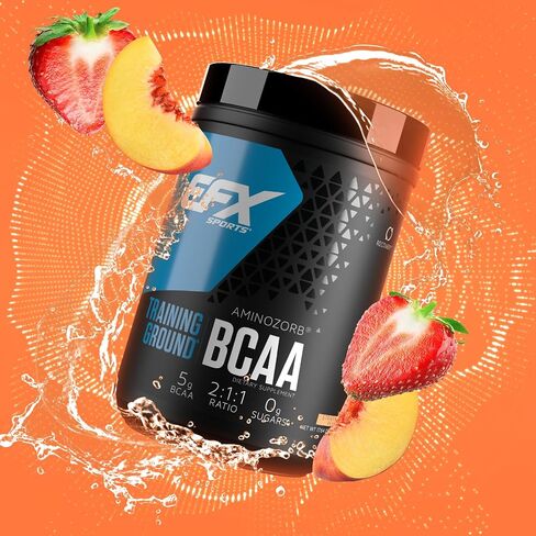 EFX Sports Training Ground BCAA | Fully Stable, Highly Soluble Amino Acids Supplement | Pre, Intra, or Post Workout | Sugar Free | 500 Grams (Lemonade) in Saudi Arabia