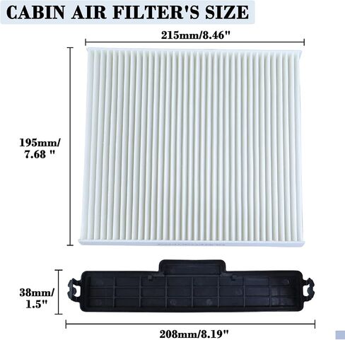 Cabin Air Filter Kit Replacement for Dodge Ram 1500 2500 3500 4500 5500 Replace 68318365AA, 5058693AA, 68052292AA 68406048AA Air Filter & Cabin Filter Access Door in Saudi Arabia