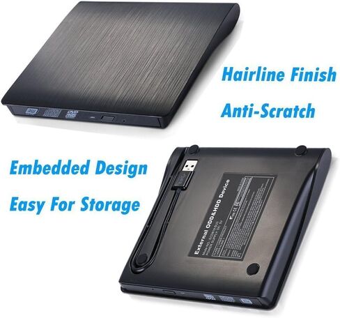 محرك الأقراص المضغوطة الخارجي CYD USB 3.0 محرك الأقراص المضغوطة DVD الخارجي فائق النحافة CD DVD RW/DVD محرك الأقراص المضغوطة / الكاتب / إعادة الكتابة / ناسخ الأقراص المضغوطة USB لنقل البيانات بسرعة عالية لأجهزة الكمبيوتر المحمول والكمبيوتر المحمول in Kuwait