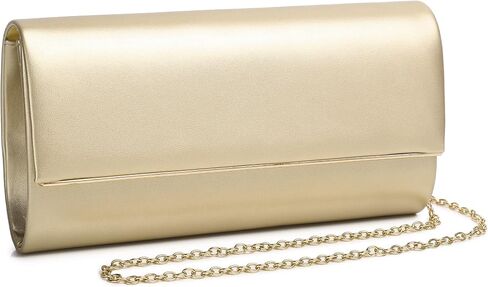 Women's Evening Clutch Bags for Formal Cocktail Prom Wedding Party Patent Leather Dressy Foldover Purse in Saudi Arabia