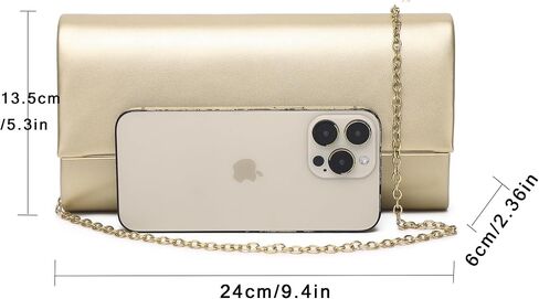 Women's Evening Clutch Bags for Formal Cocktail Prom Wedding Party Patent Leather Dressy Foldover Purse in Saudi Arabia