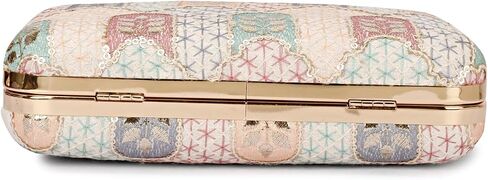 Hand Crafted Designer Box Clutch For Women, Zari Embroidery Clutch For Women/Hand Clutch For Women in Saudi Arabia
