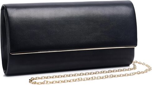 Women's Evening Clutch Bags for Formal Cocktail Prom Wedding Party Patent Leather Dressy Foldover Purse in Saudi Arabia