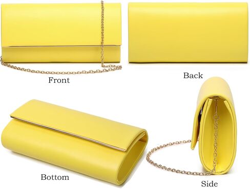 Women's Evening Clutch Bags for Formal Cocktail Prom Wedding Party Patent Leather Dressy Foldover Purse in Saudi Arabia