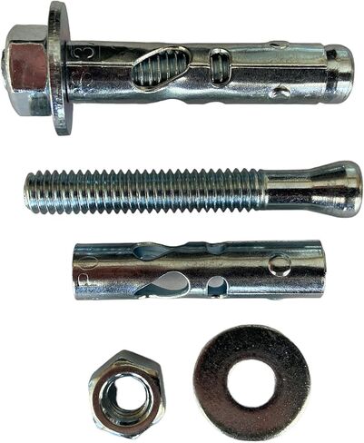 مرساة رأس سداسية، 3/8 × 1-7/8 بوصة، زنك (10) in Kuwait